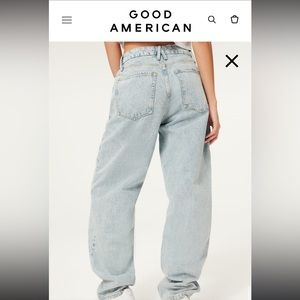 Low rise Good American jeans (never worn, perfect condition)